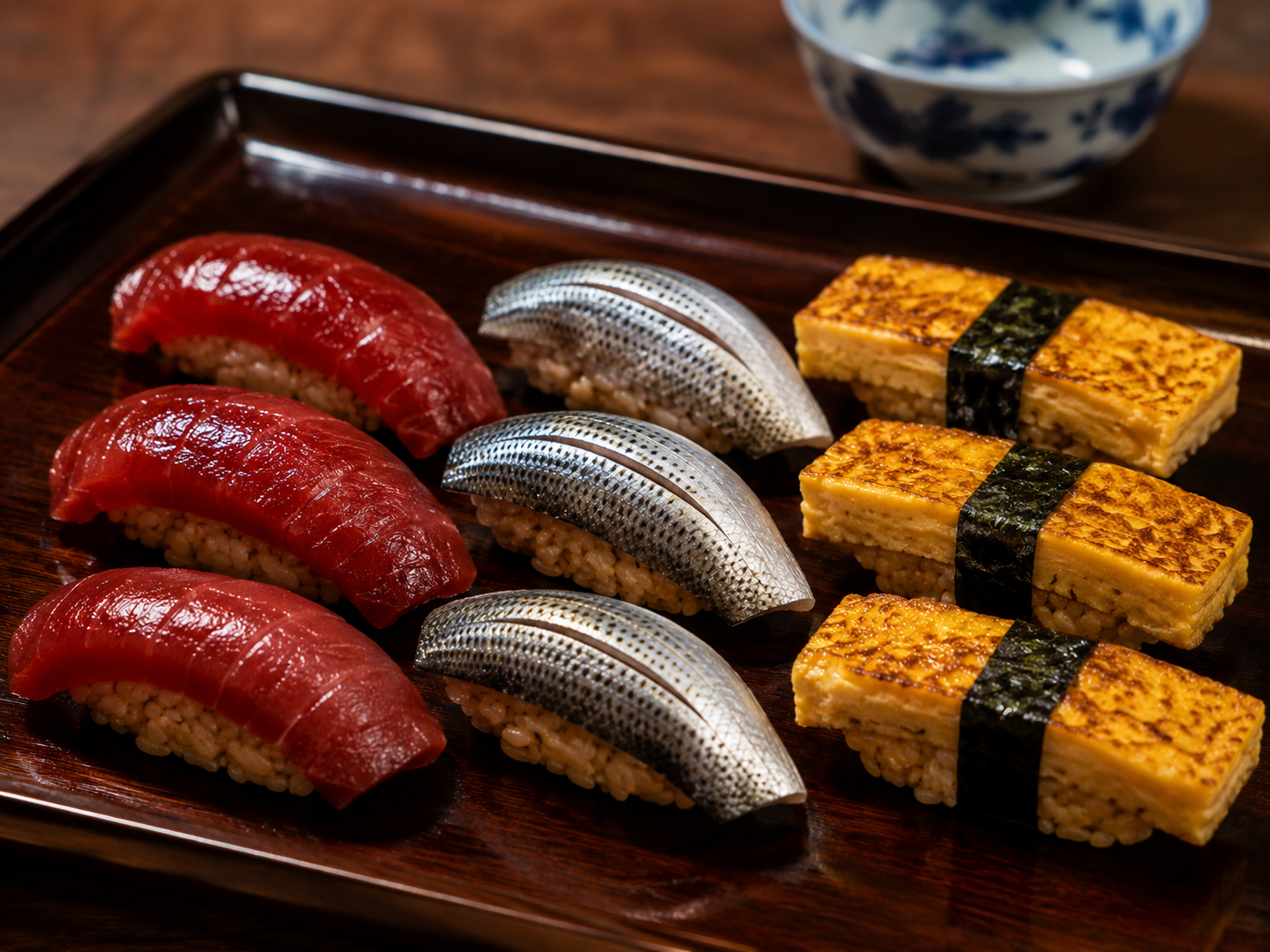 Edo-Nigiri-Sushi aus Tokio