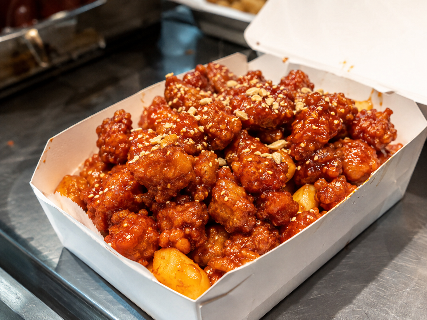Dakgangjeong – koreanisches knuspriges Huhn in süß-scharfer Glasur